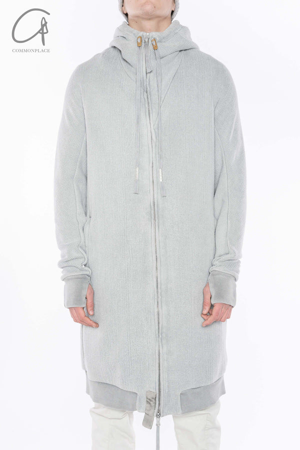 BORIS BIDJAN SABERI hooded jacket ZIPPER3.1 F099 PBBS30 off-white pure cotton